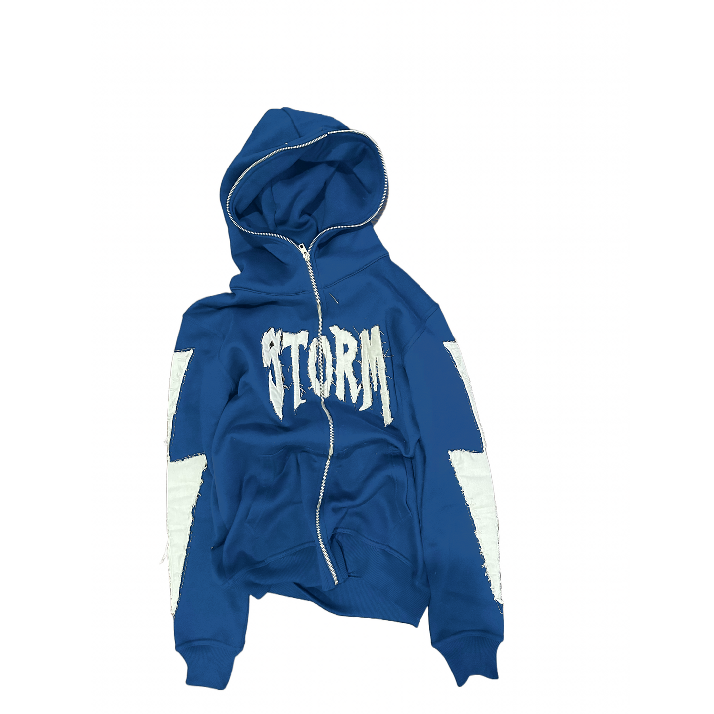 BLUE STORM FULL ZIP UP HOODIE