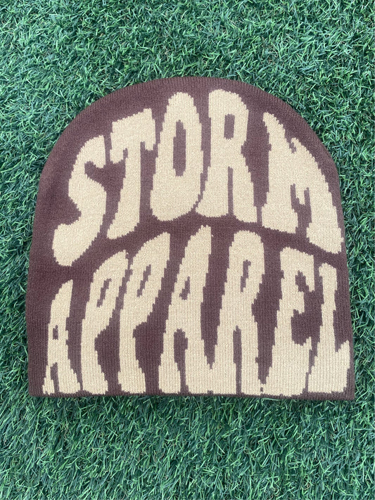 BROWN STORM APPAREL BEANIE